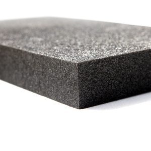 Fire rated foam block used in various applications